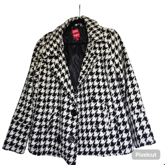 lane Crawford Jackets & Blazers - Black and White Checkered Coat
